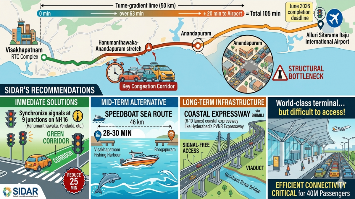 105-minute commute to Bhogapuram airport likely: SIDAR