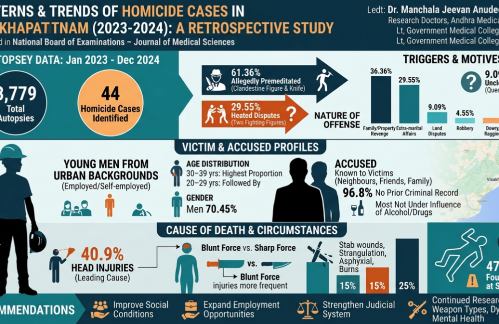 Study Highlights Trends in Homicide Cases in Visakhapatnam