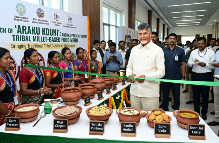 CM Launches ‘Araku Kouni’ Tribal Millet Menu