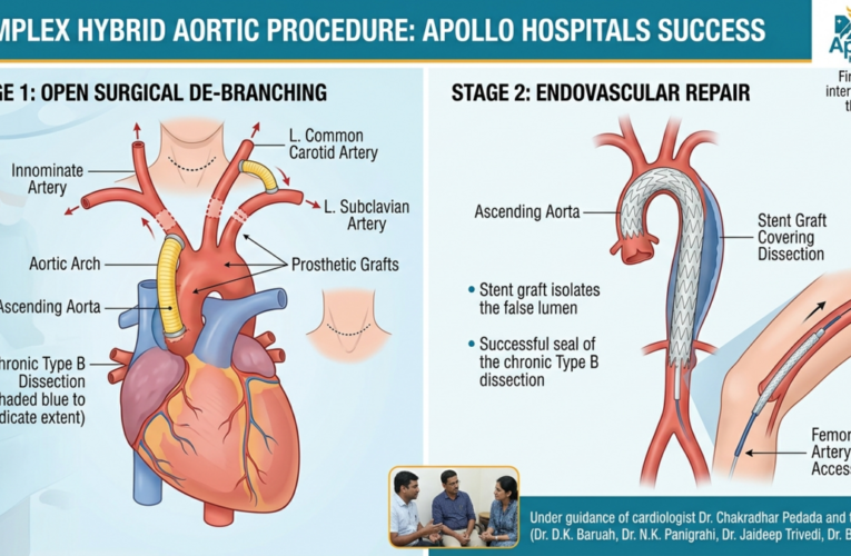 Vizag Doctors Perform First Hybrid Surgery for Aortic Dissection