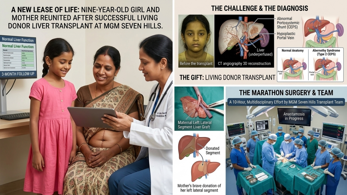 Mother’s liver donation saves child with rare disorder