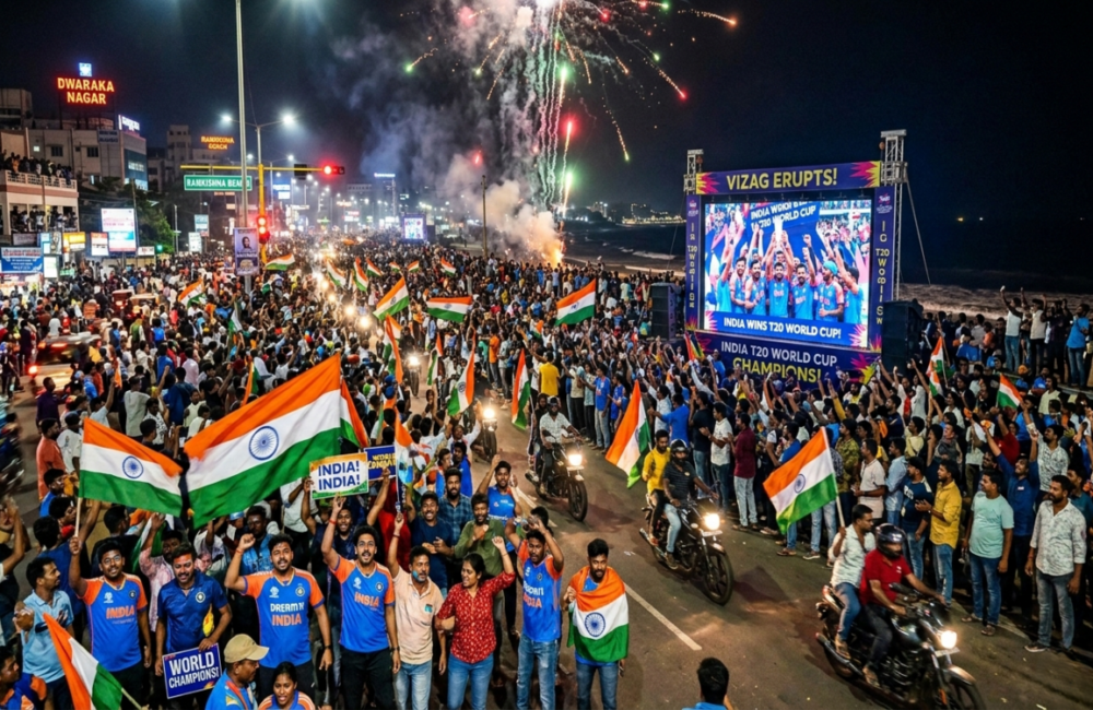 Vizag erupts in celebration as India lifts T20 World Cup