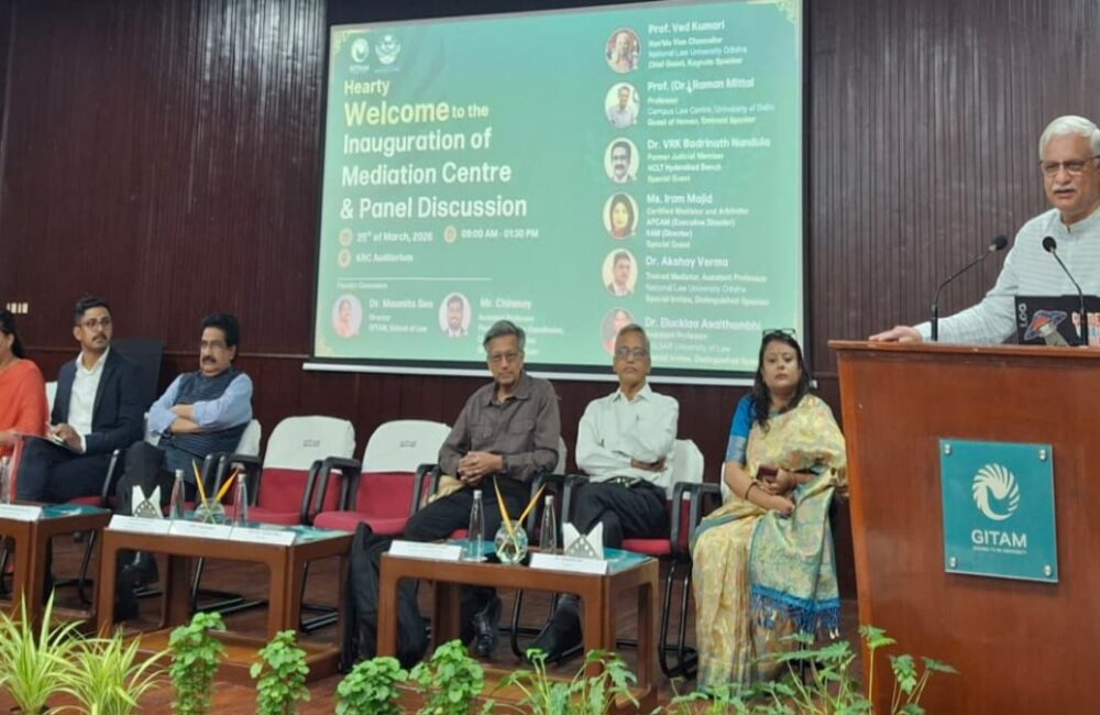 Mediation Now Central to Legal System: NLUO VC