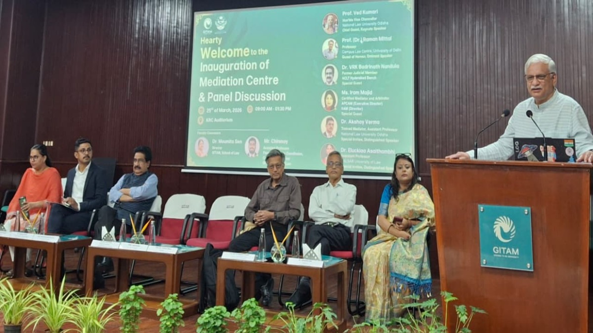 Mediation Now Central to Legal System: NLUO VC