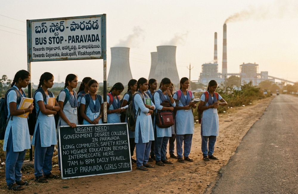 Degree college for Paravada remains a distant dream