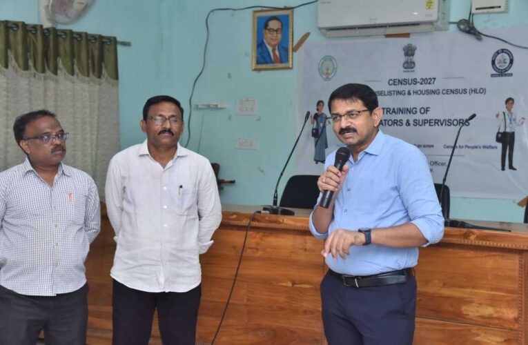 Collector reviews Census training, inspects public service delivery in Bondapalli