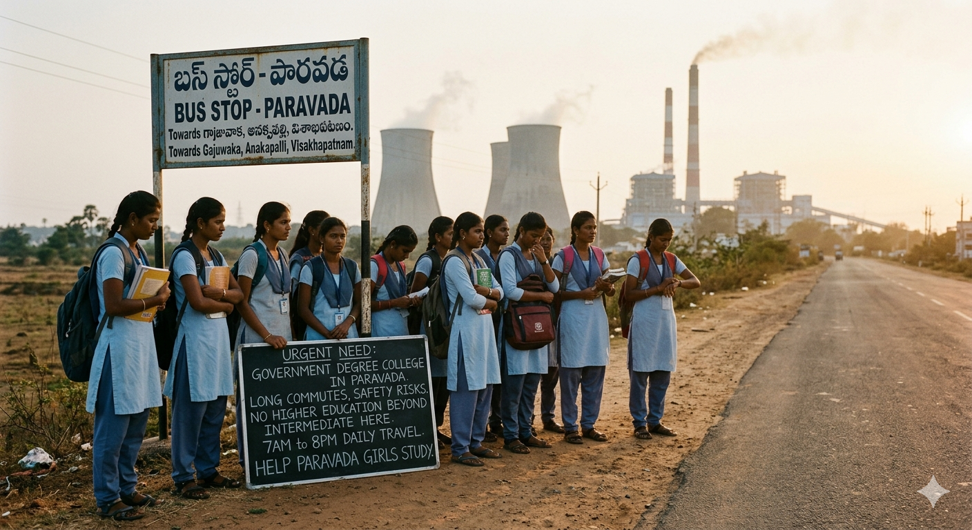 Degree college for Paravada remains a distant dream