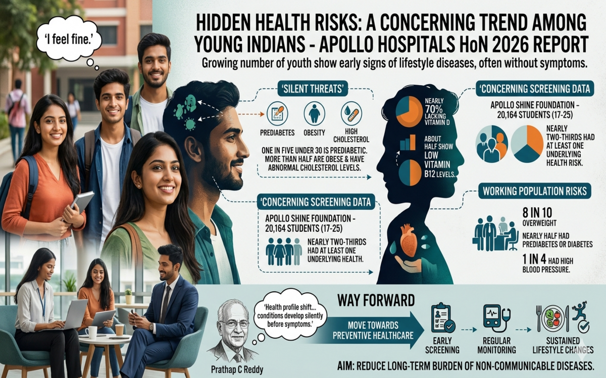 Silent Health Risks Rising Among India’s Young Population