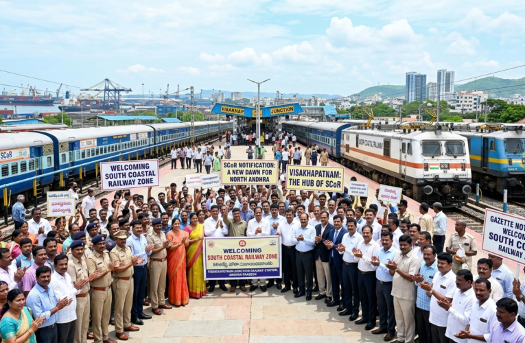 South Coastal Railway Zone notification welcomed in North Andhra