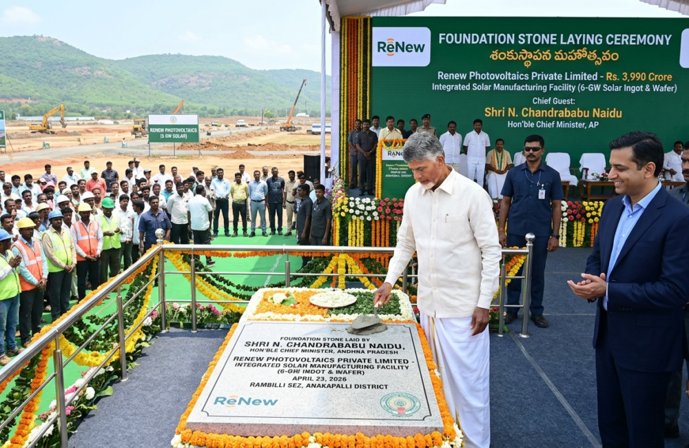 Naidu to launch ₹3,990-crore ReNew solar project in Anakapalli