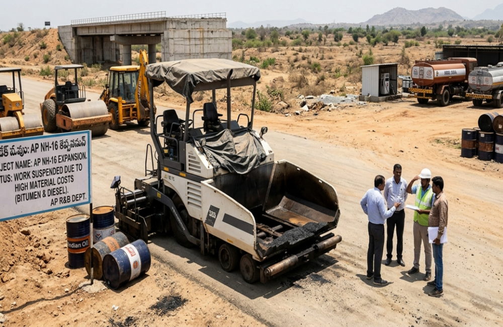 Bitumen, Diesel Price Surge Slows Andhra Pradesh Road Construction