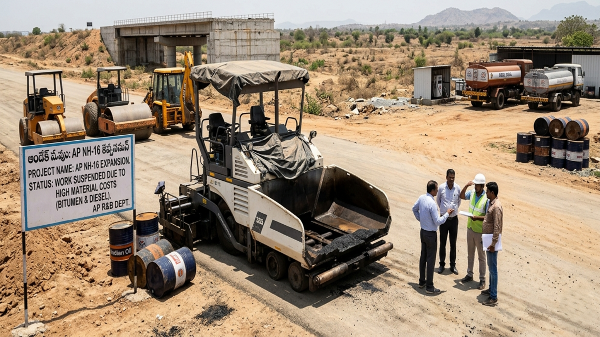 Bitumen, Diesel Price Surge Slows Andhra Pradesh Road Construction