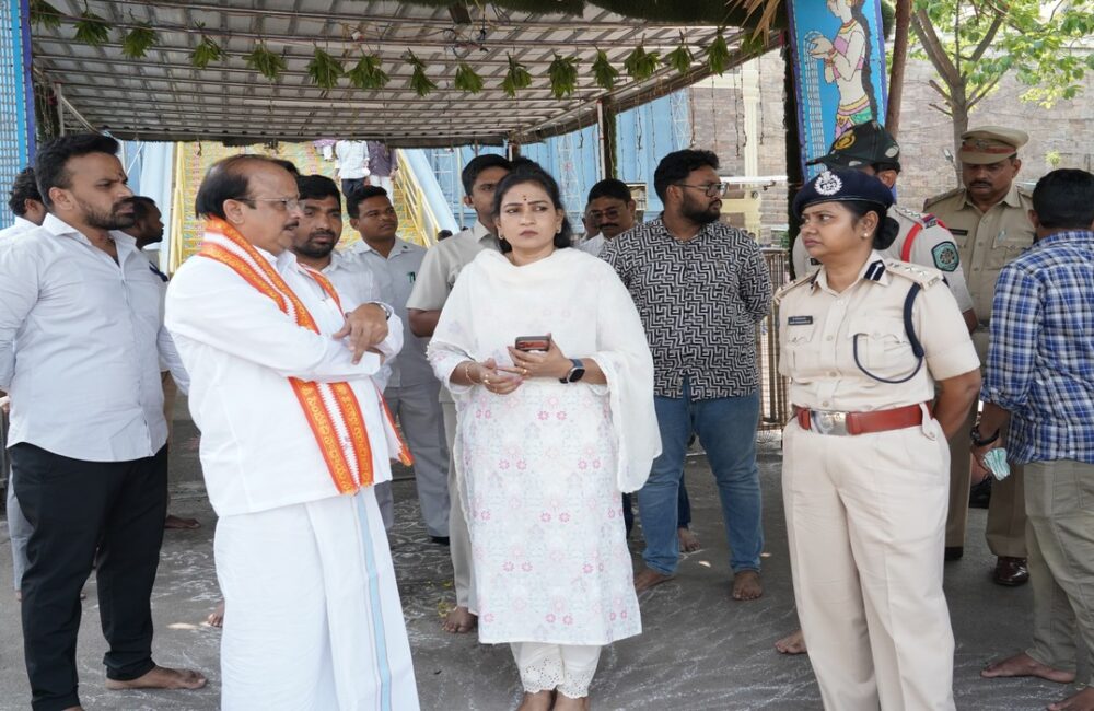 Home Minister Reviews Simhachalam Chandanotsavam Arrangements