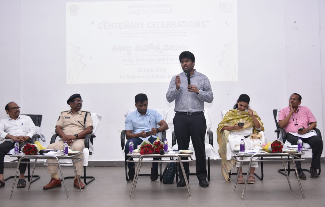 AU centenary fete: Collector reviews student arrangements