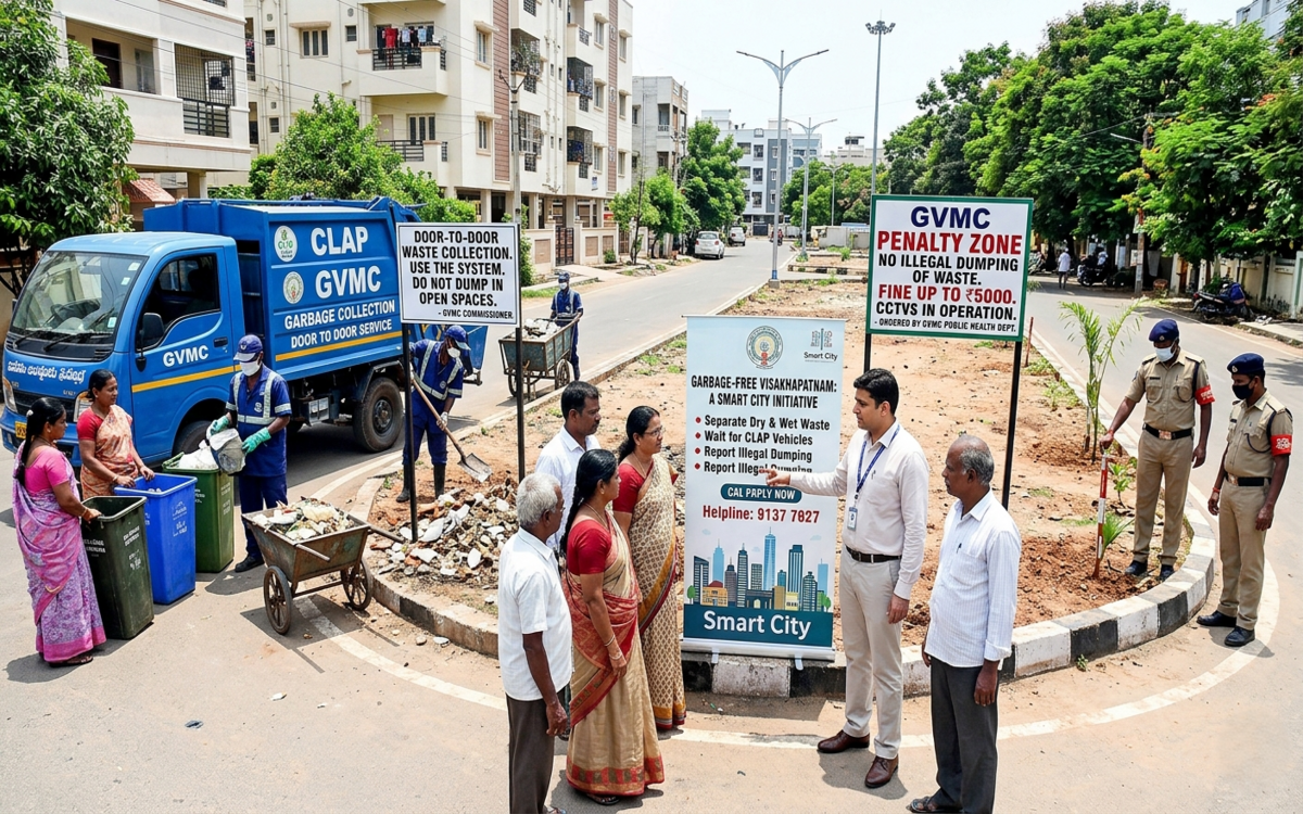 GVMC steps up measures to curb waste dumping in city