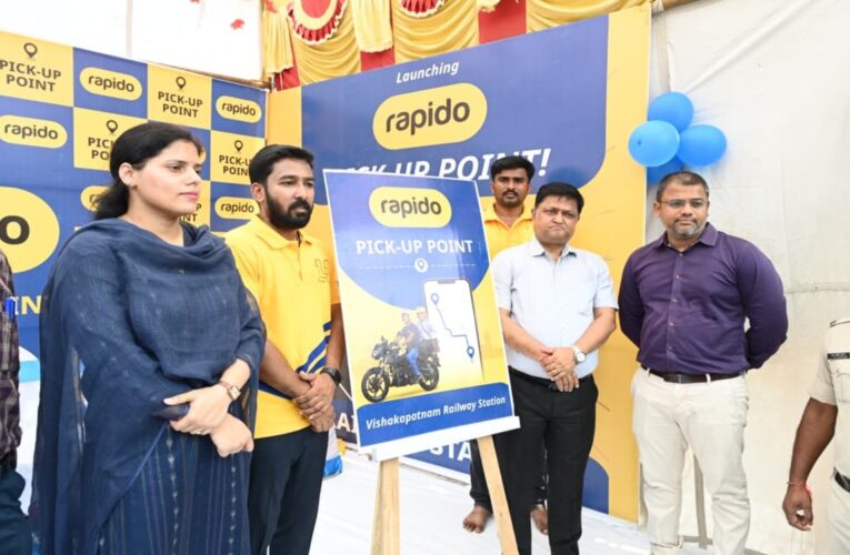 Rapido pickup facility launched at Visakhapatnam Railway Station