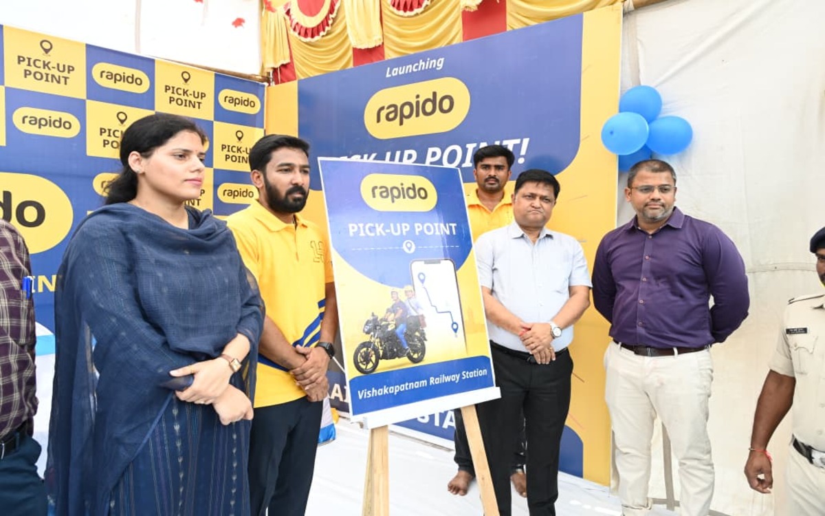 Rapido pickup facility launched at Visakhapatnam Railway Station