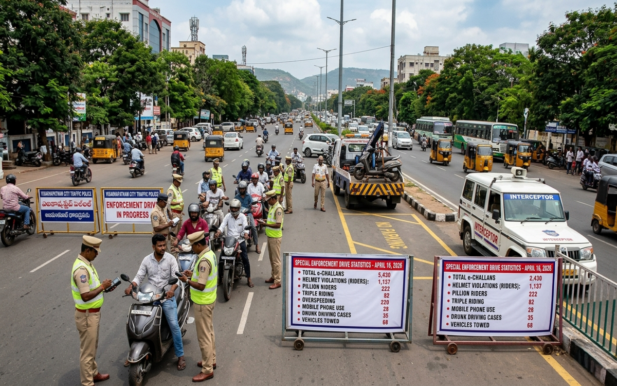 Traffic Police Book 2,430 Violations in Citywide Drive