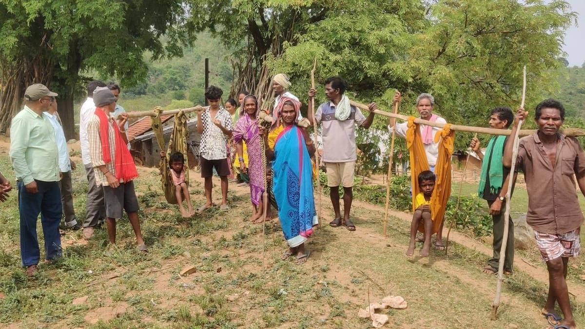 ASR Tribals Protest Over Roadlessness, Carry Dolis to Demand Connectivity