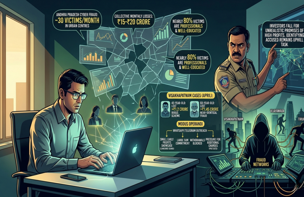 Cyber crooks bleed AP investors of ₹20 crore a month