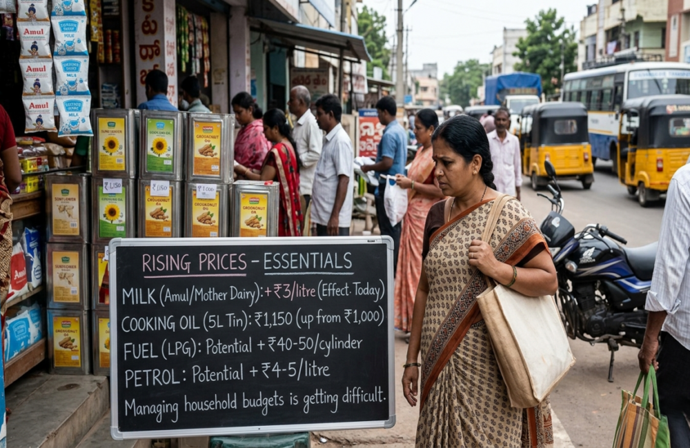 Essential commodity prices climb, fuel hike prospects add inflationary pressure
