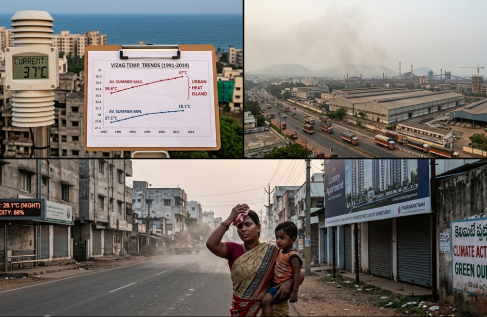 Vizag Emerging as an Urban Heat Island, Study Warns
