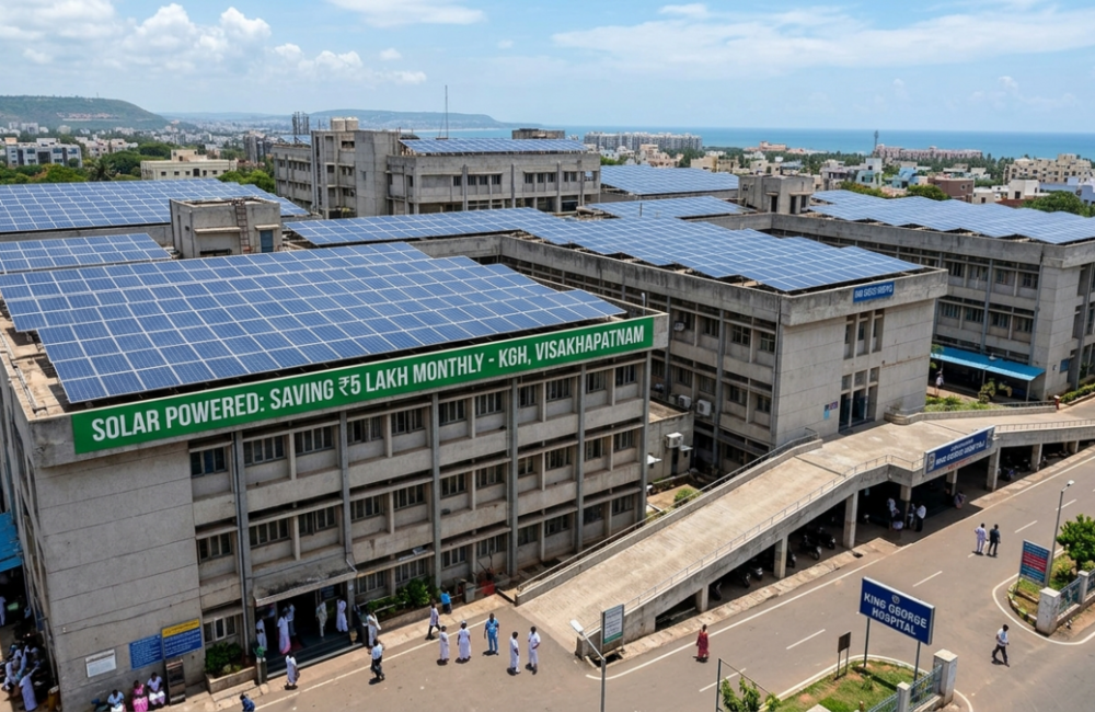 Visakhapatnam hospitals cut electricity bills with solar power adoption