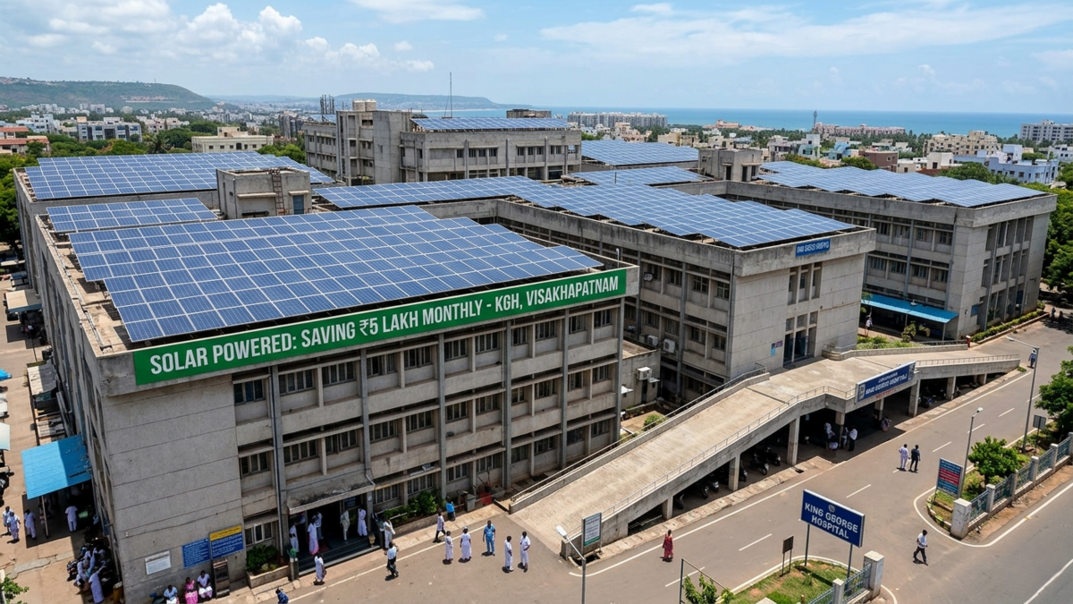 Visakhapatnam hospitals cut electricity bills with solar power adoption