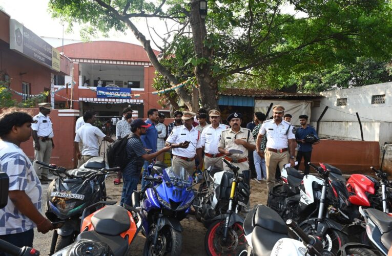 City cops crack down on illegal bike racing gangs, seize 15 motorcycles