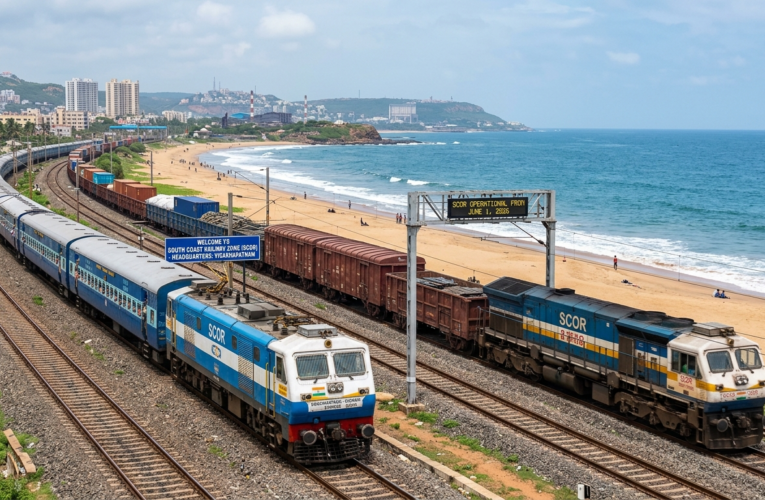 South Coast Railway Zone Officially Notified Through Gazette Issue