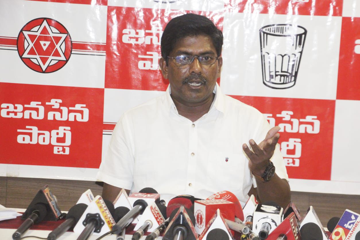 Jana Sena seeks probe into ₹40-crore Port Stadium compensation