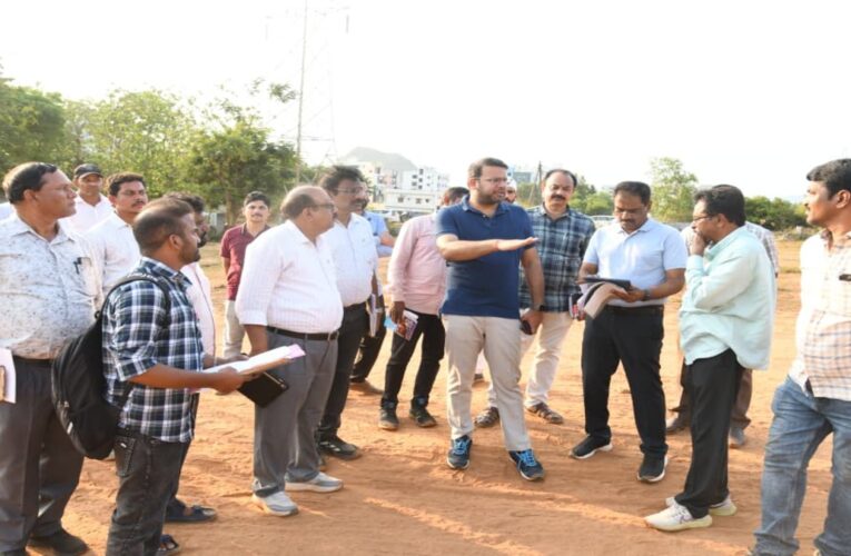 GVMC Commissioner for early completion of Bhogapuram road works