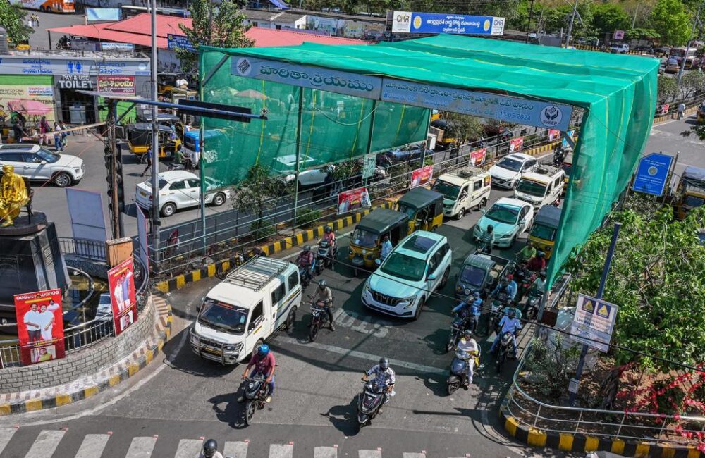 GVMC rolls out cooling shade at RTC Complex junction