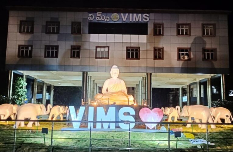 Buddha sculpture with six elephants unveiled at VIMS