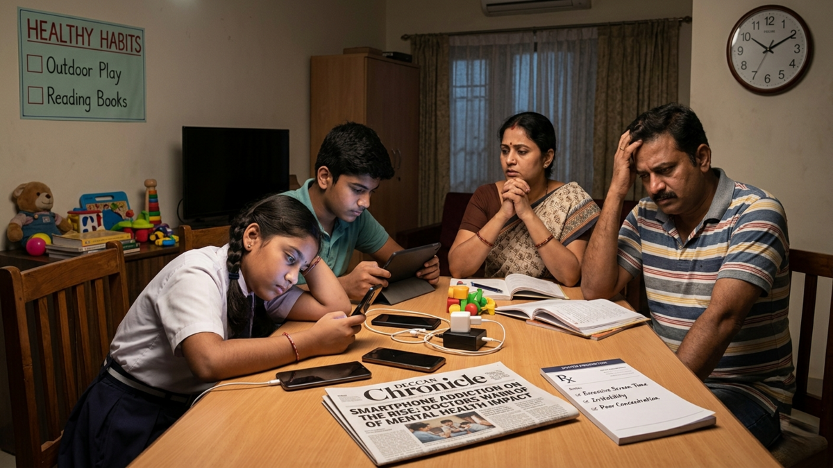 Screen addiction among children triggers alarm in city