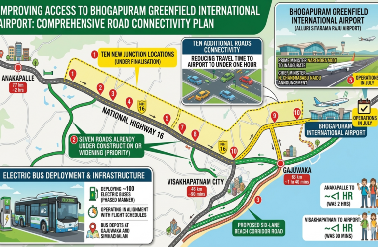 Bhogapuram Airport Connectivity Gets a Boost with Ten New Road Links