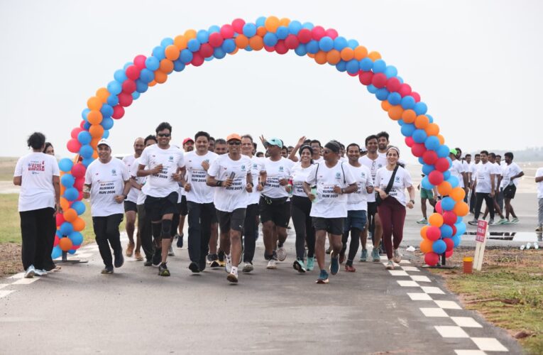 Run to Runway event draws fitness enthusiasts at Bhogapuram airport