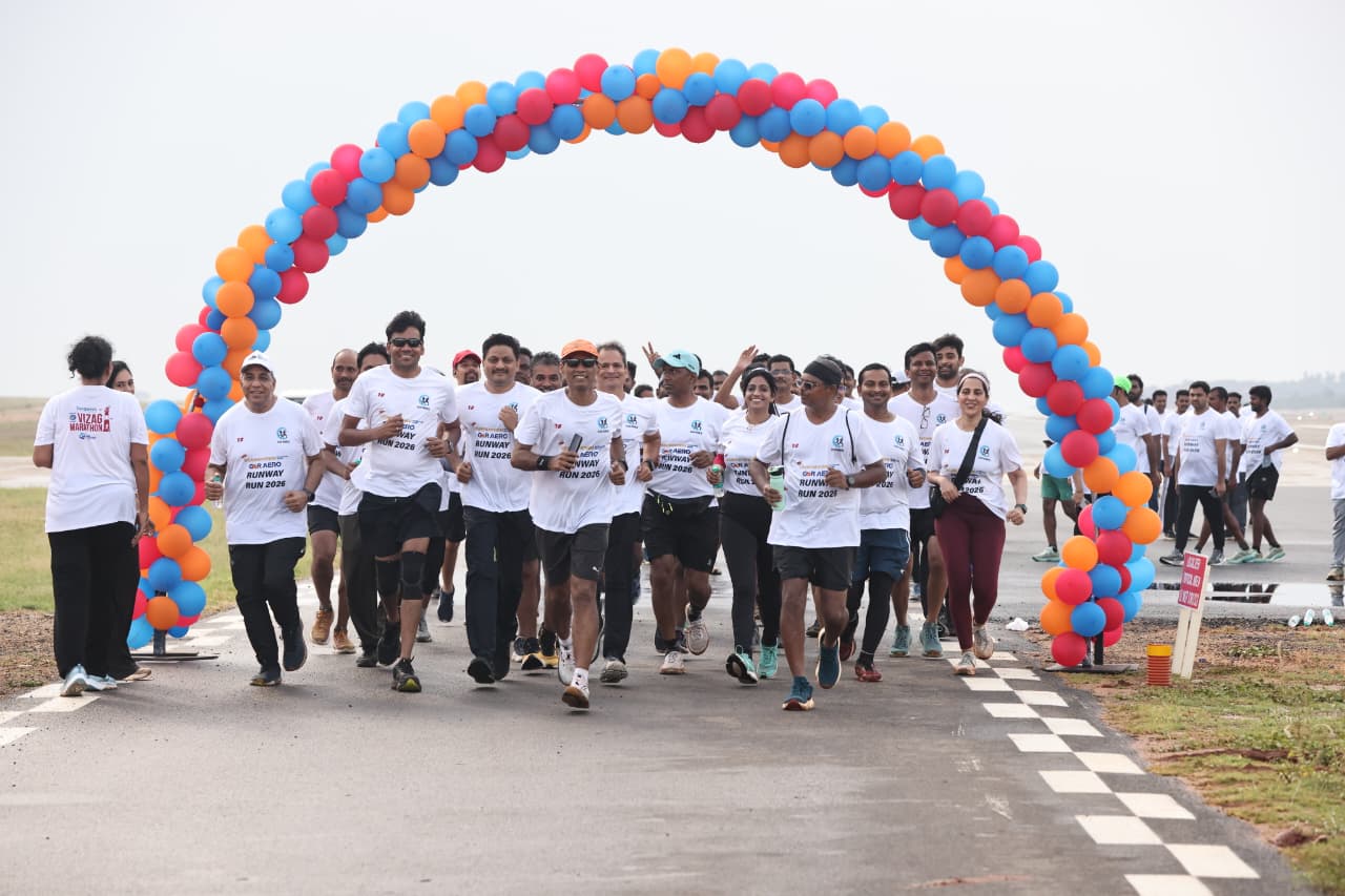 Run to Runway event draws fitness enthusiasts at Bhogapuram airport