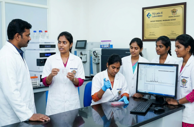 Andhra University students develop migraine detection kit