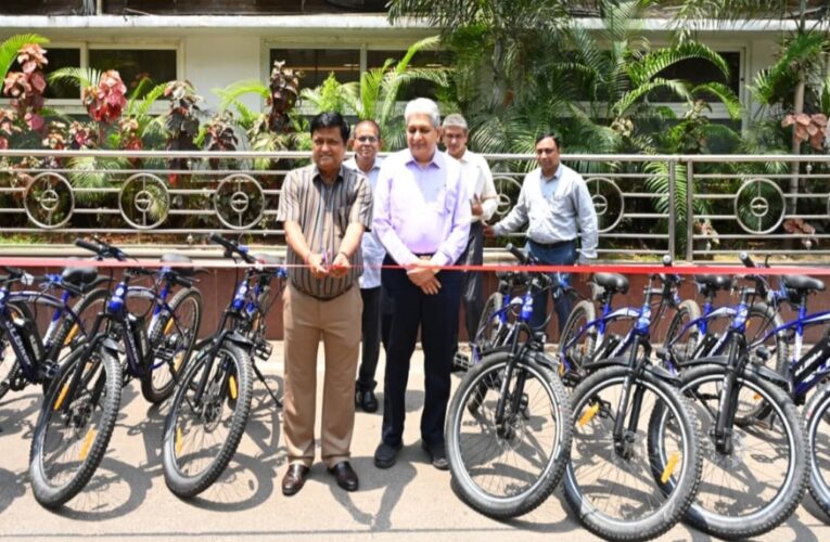 Waltair Division launches green mobility drive; e-bicycles introduced
