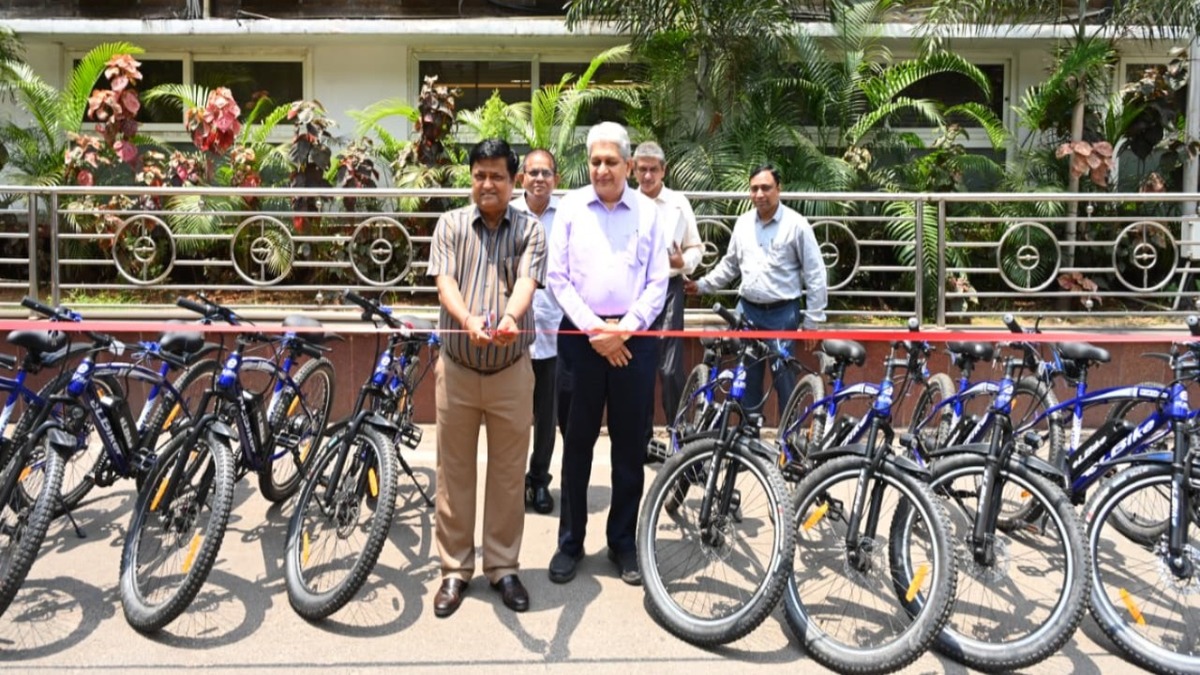 Waltair Division launches green mobility drive; e-bicycles introduced