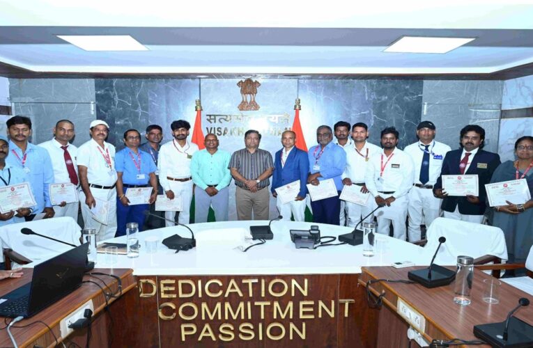 Waltair Division honours alert railway staff with Safety Awards