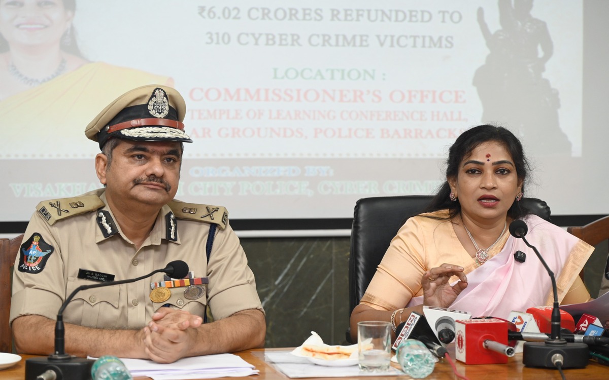 ₹6.02 crore refunded to 310 cyber fraud victims in Visakhapatnam