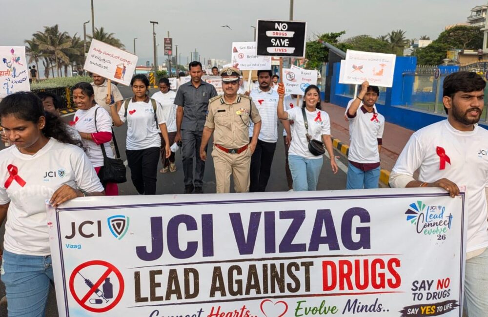 Walkathon in Visakhapatnam Calls for Action Against Drug Abuse