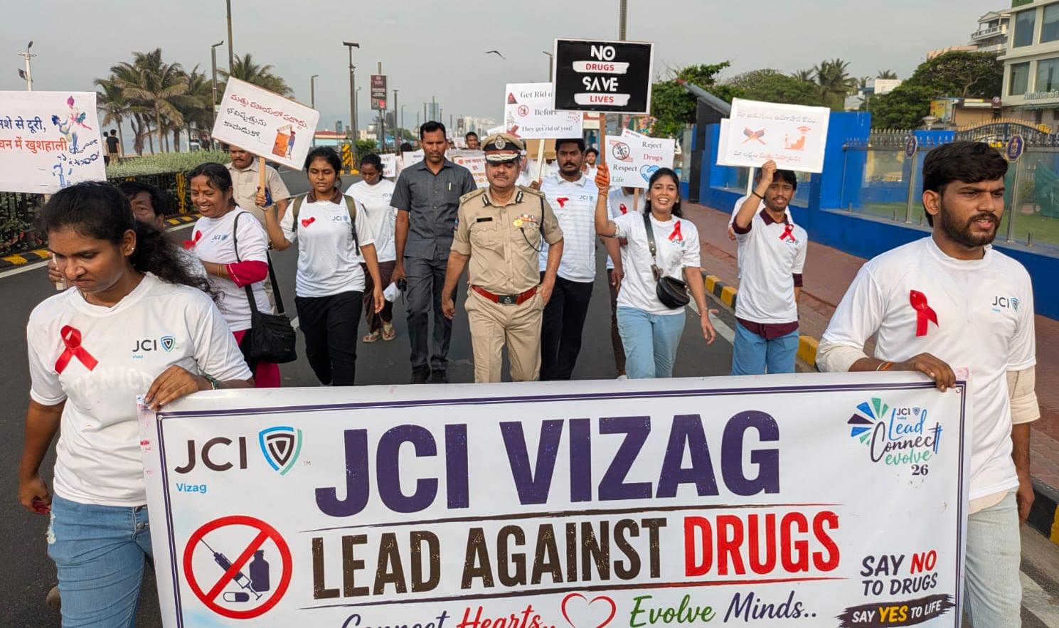 Walkathon in Visakhapatnam Calls for Action Against Drug Abuse