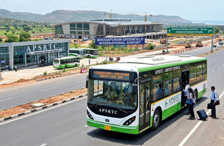 APSRTC plans electric bus services to Bhogapuram airport