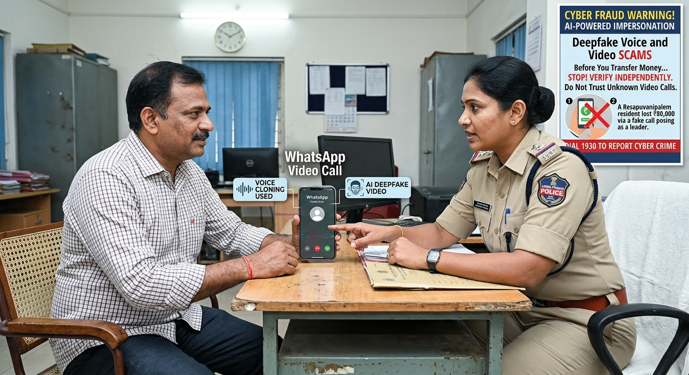 AI deepfake scam cheats Visakhapatnam resident of ₹80,000