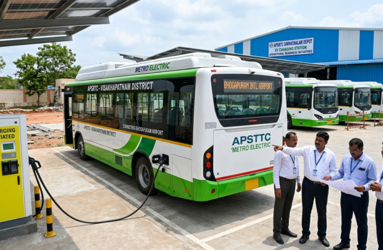 APSRTC to Roll Out 100 Electric Buses in Vizag, Bhogapuram Airport Link Prioritised