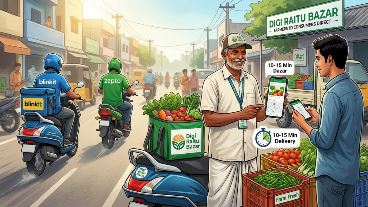 Andhra Pradesh Launches Digi Raitu Bazar to Deliver Farm Produce in 15 Minutes