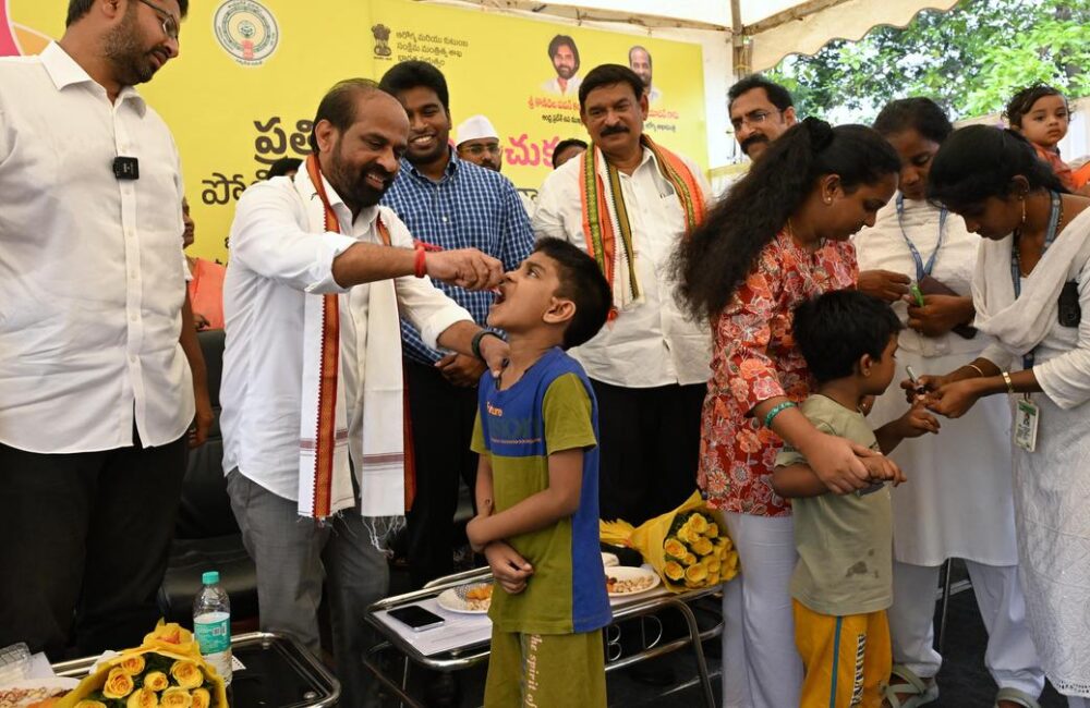 Pulse Polio drive launched in city, target set for 49.2 lakh children across State